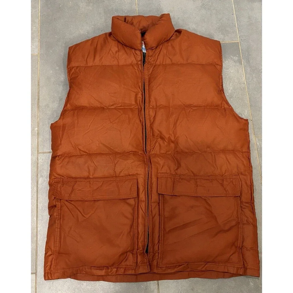 Vintage 1970’s Men’s Puffer Vest Down Insulated Frost Line Kit Colorado USA VTG